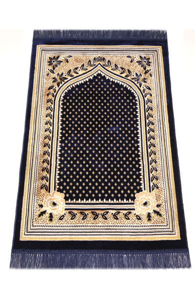 5 Piece Velvet Prayer Rug Set - 4