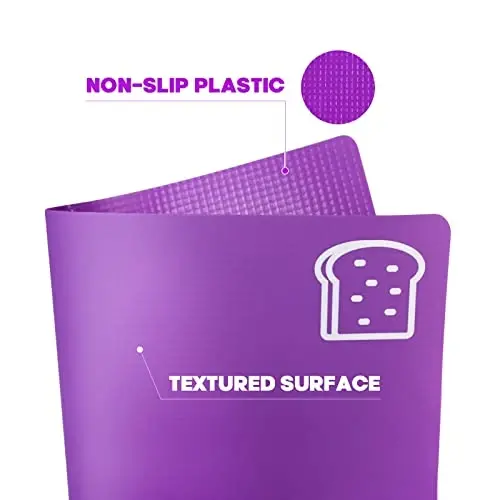 5 Pieces Flexible Cutting Boards, BPA Free Plastic Cutting Boards for Kitchen, Non Slip Cutting Mat for Meat and Vegetables - 3