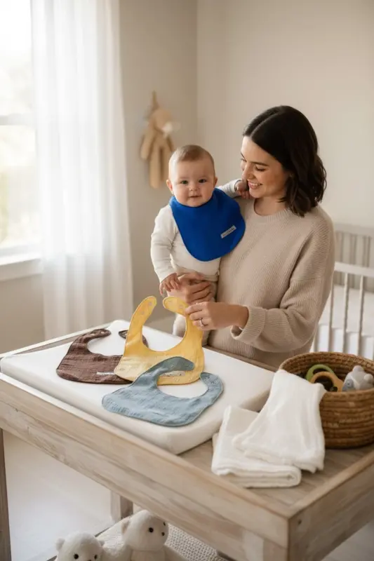 5-ply Waterproof Double Layer Muslin Bib & Drool - ENHITBABY