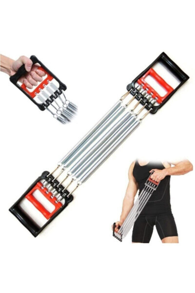 5 Resistance Spring Adjustable Chest Expander Exercise Equipment - PEKIAL