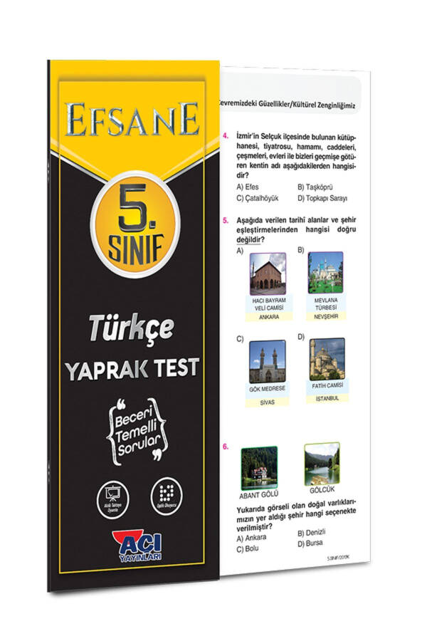 5. Sınıf Tüm Dersler Yaprak Test Seti - 8