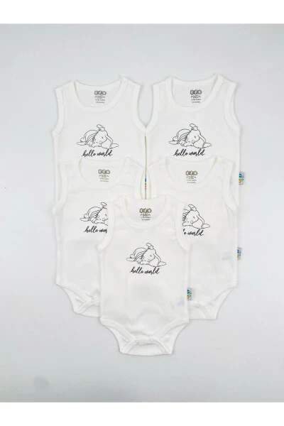 5 ta Hello World Unisex Chaqaloq Atlet Body - EFU BABY