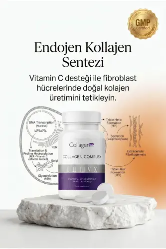5 Tip Kolajen Complex Tip 1,2,3,5 Ve Tip 10 Biotin, Çinko, Selenyum, C Vitamini & Açai, 90 Tablet - COLLAGEN FORTE PLATINUM (1)