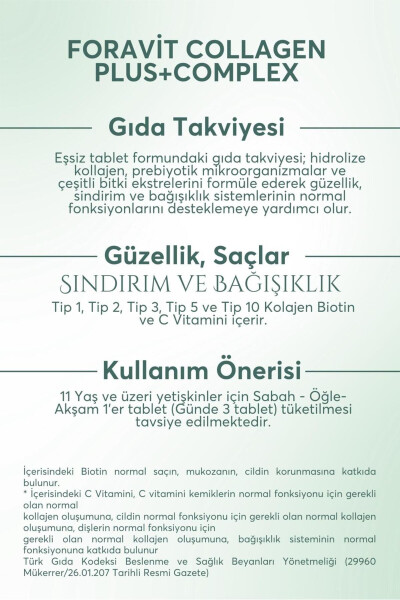 5 Tip Kolajen Tip 1, Tip 2, Tip 3, Tip 5 ,tip 10, ( Selenyum , C Vitamini Ve Çinko ) 90 Tablet - 7