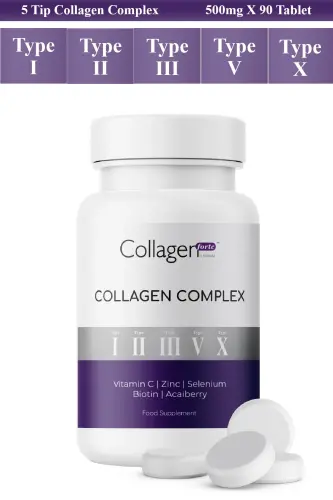 5 Tip Kollagen Kompleks Tip 1,2,3,5 Va Tip 10 Biotin - 1