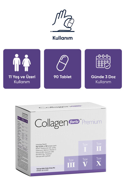 5 Tip Premium Kolajen 90 Tablet X 1500mg Biyotin & Multivitamin - 9