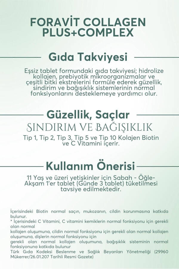 5 turdagi kollagen (1-tur, 2-tur, 3-tur, 5-tur, 10-tur), (selen, S vitamini va rux) 90 tablet - 3