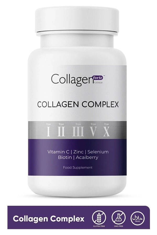 5 Type Collagen Complex Type 1,2,3,5 & Type 10 Biotin, Zinc, Selenium, Vitamin C & Acai, 90 Tablets - 10