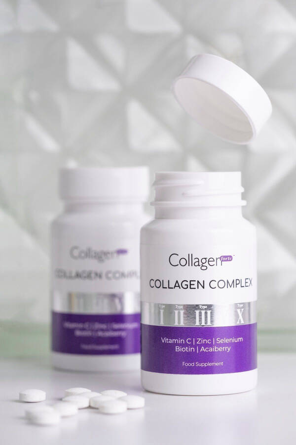 5 Type Collagen Complex Type 1,2,3,5 & Type 10 Biotin, Zinc, Selenium, Vitamin C & Acai, 90 Tablets - 13