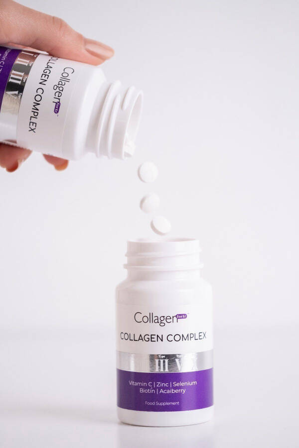 5 Type Collagen Complex Type 1,2,3,5 & Type 10 Biotin, Zinc, Selenium, Vitamin C & Acai, 90 Tablets - 16