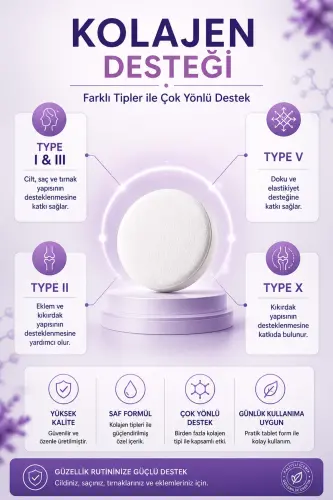 5 Type Collagen Type 1, Type 2, Type 3, Type 5, Type 10, (Selenium, Vitamin C and Zinc) 90 Tablets - 5