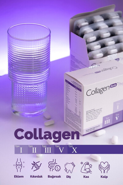 5 Type Premium Collagen 90 Tablets X 1500mg Biotin & Multivitamin - 1