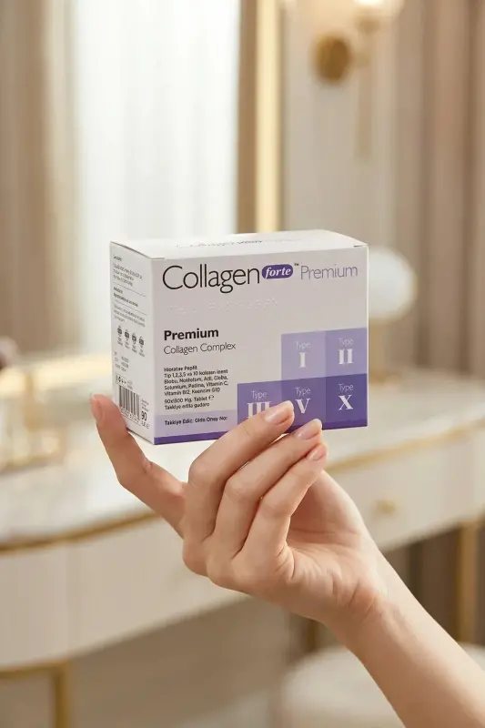 5 Type Premium Collagen 90 Tablets X 1500mg Biotin & Multivitamin - 4