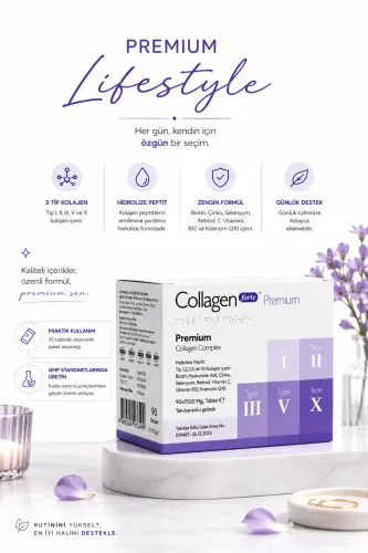 5 Type Premium Collagen 90 Tablets X 1500mg Biotin & Multivitamin - 6