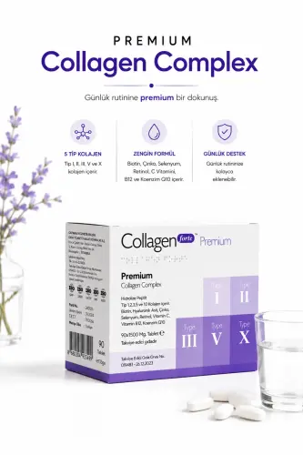 5 Type Premium Collagen 90 Tablets X 1500mg Biotin & Multivitamin - 7