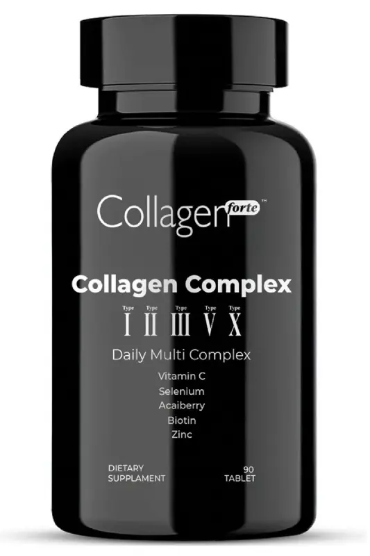 5 Types Collagen Complex, Type 1,2,3, Type 5 and Type 10, Biotin, Vitamin C, Zinc & Selenium 90 Tablets - 8
