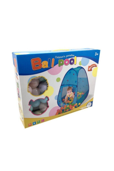 50 Bulk Foldable Baby Ball Pit with Basket Hoop - 5