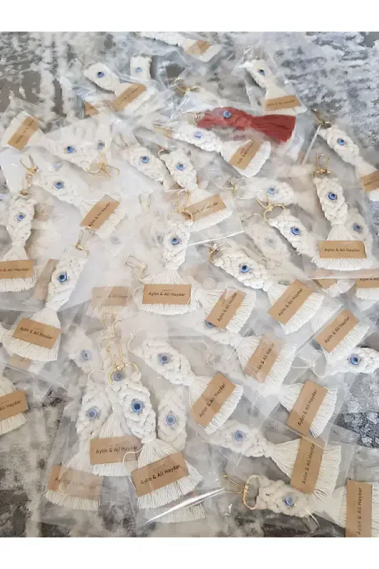 50 штук концепция макраме брелка, подарок свадьба помолвка хна свадьба обрезание - 6