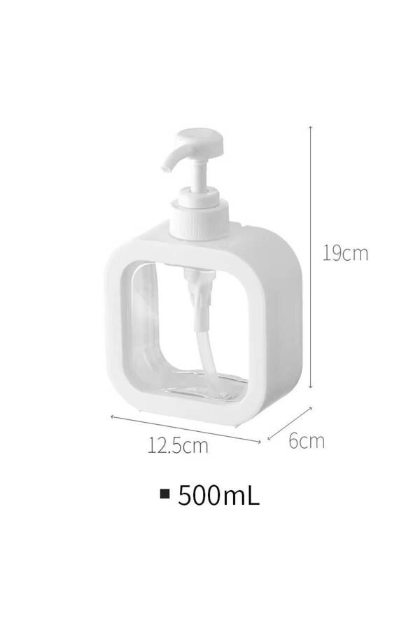 500 мл стол устига ўрнатиладиган оқ рангли ванна хонаси ва ошхона учун декоратив суюқ совунлик. - 4