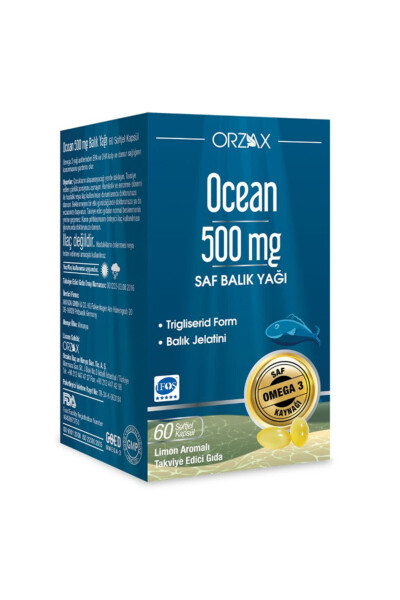 500mg Omega-3 Baliq Yog'i 60 Kapsula - 1