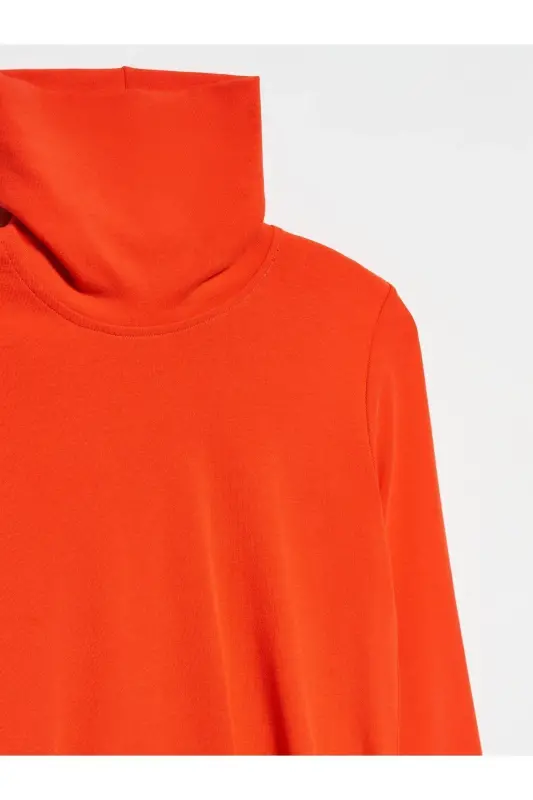 50167 Balıkçı Yaka Bluz-kırmızı-Kırmızı - 3