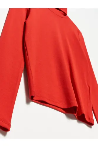 50167 Balıkçı Yaka Bluz-k.kırmızı-K.Kırmızı - 3