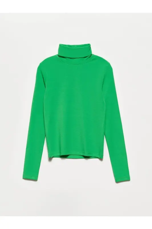 50167 Fisherman's Collar Blouse-light Green-light Green - DILVIN