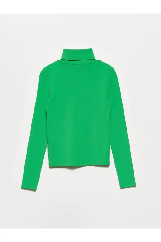 50167 Fisherman's Collar Blouse-light Green-light Green - 2