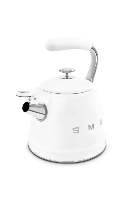 50's Style Beyaz Set Üstü Düdüklü Kettle 2.3 Lt - BEYAZ - 2