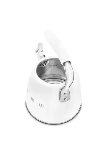 50's Style Beyaz Set Üstü Düdüklü Kettle 2.3 Lt - BEYAZ - 4