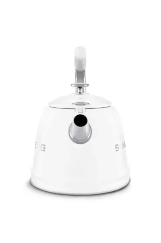 50's Style Beyaz Set Üstü Düdüklü Kettle 2.3 Lt - BEYAZ - 5