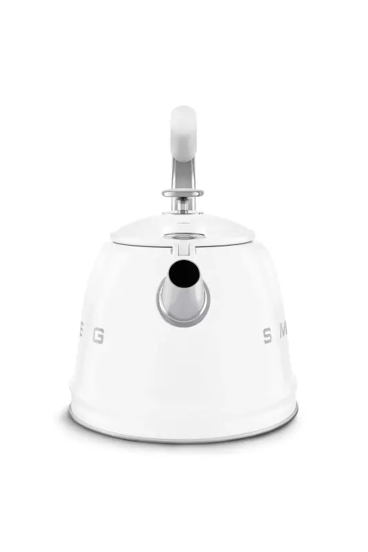 50's Style Beyaz Set Üstü Düdüklü Kettle 2.3 Lt - BEYAZ - 5