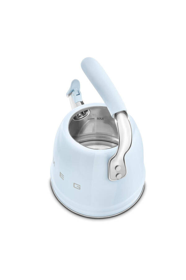 50'ler Tarzı Pastel Mavi Set Üstü Düdüklü Kettle 2.3 Lt - 13