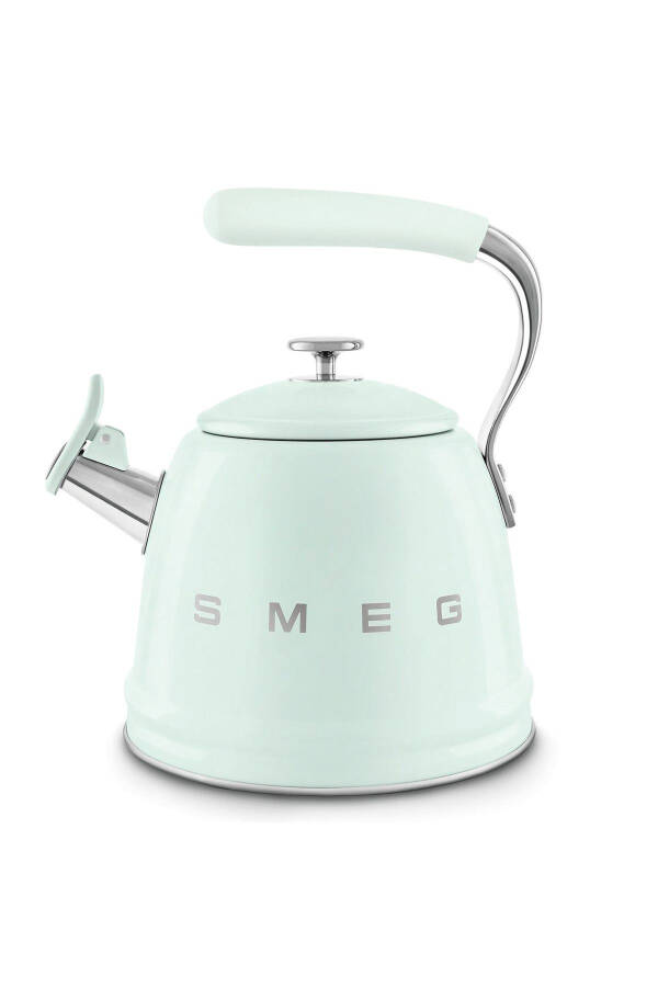 50's Style Pastel Yeşil Set Üstü Düdüklü Kettle 2.3 Lt - Pastel Yeşil - 9