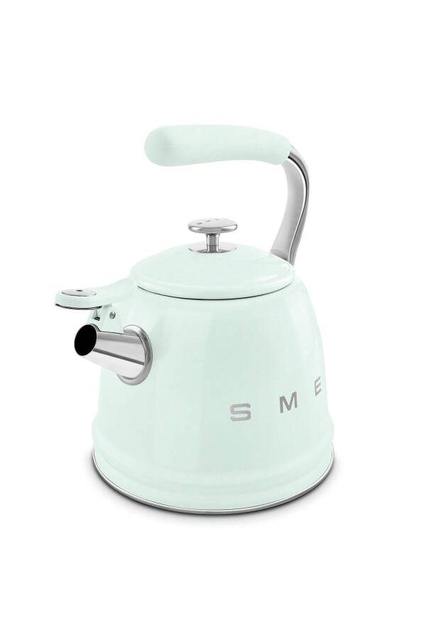 50's Style Pastel Yeşil Set Üstü Düdüklü Kettle 2.3 Lt - Pastel Yeşil - 12