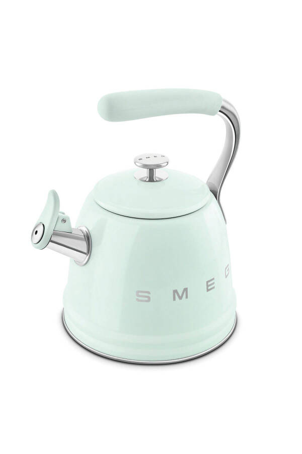 50's Style Pastel Yeşil Set Üstü Düdüklü Kettle 2.3 Lt - Pastel Yeşil - 13