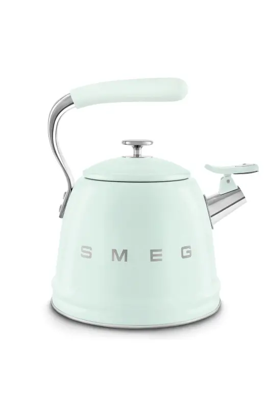 50's Style Pastel Yeşil Set Üstü Düdüklü Kettle 2.3 Lt - Pastel Yeşil - 2