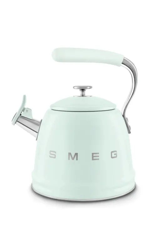 50's Style Pastel Yeşil Set Üstü Düdüklü Kettle 2.3 Lt - Pastel Yeşil - 3