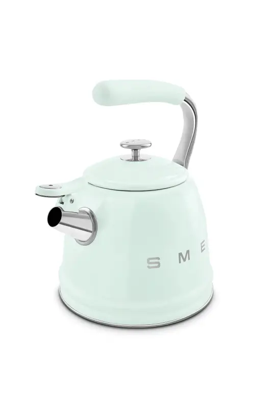 50's Style Pastel Yeşil Set Üstü Düdüklü Kettle 2.3 Lt - Pastel Yeşil - 6