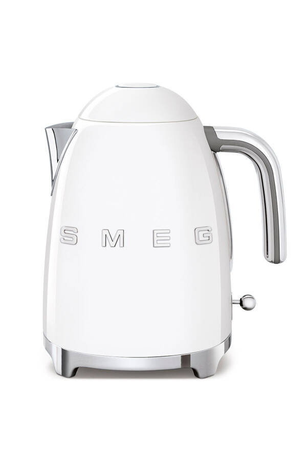 50's Style Beyaz Kettle - 1x2 Ekmek Kızartma Makinesi Ve Filtre Kahve Makine Seti - Beyaz - 5