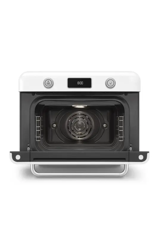 Cof01wheu Retro Serisi Solo Tezgah Üstü Kombi Buharlı Fırın Beyaz-Beyaz - 7