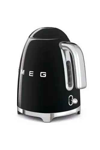 50's Style Black Kettle - 1x2 Toaster And Filter Coffee Machine Set-Black - 3