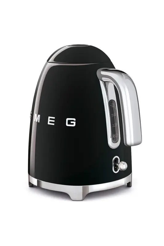 50's Style Black Kettle - 1x2 Toaster And Filter Coffee Machine Set-Black - 3