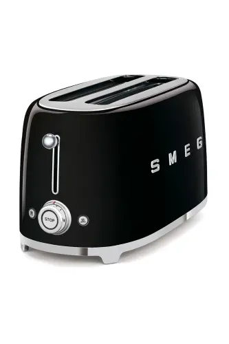 50's Style Black Kettle - 1x2 Toaster And Filter Coffee Machine Set-Black - 4