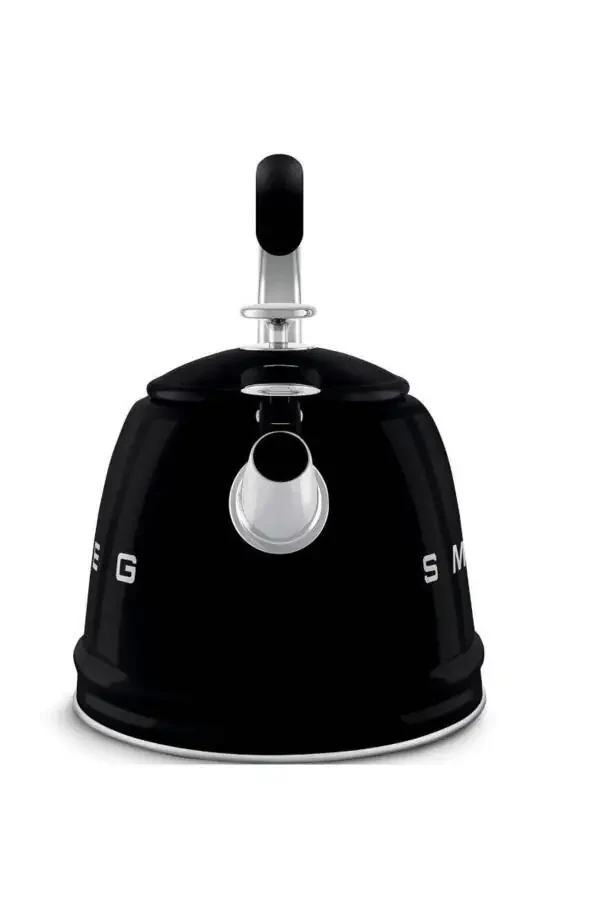 50's Style Black Stovetop Whistling Kettle 2.3 Lt - 4