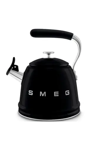 50's Style Black Stovetop Whistling Kettle 2.3 Lt - 3
