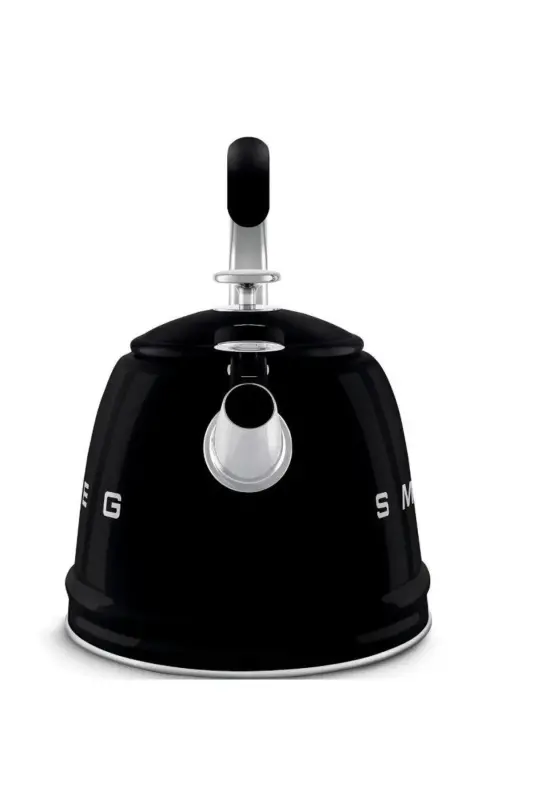 50's Style Black Stovetop Whistling Kettle 2.3 Lt - 5