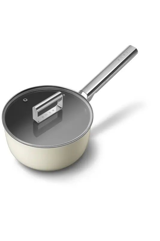 50's Style Cream 20 Cm Sauce Pan - 2