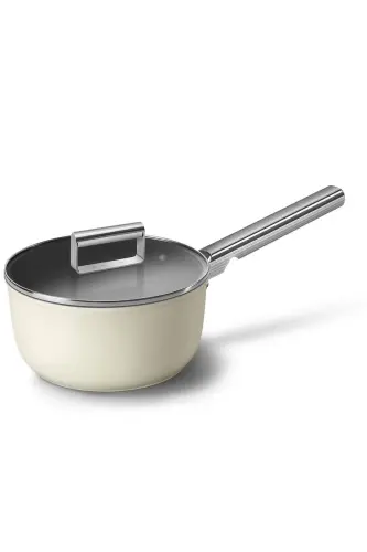 50's Style Cream 20 Cm Sauce Pan - 6