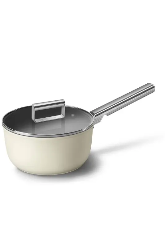 50's Style Cream 20 Cm Sauce Pan - 6